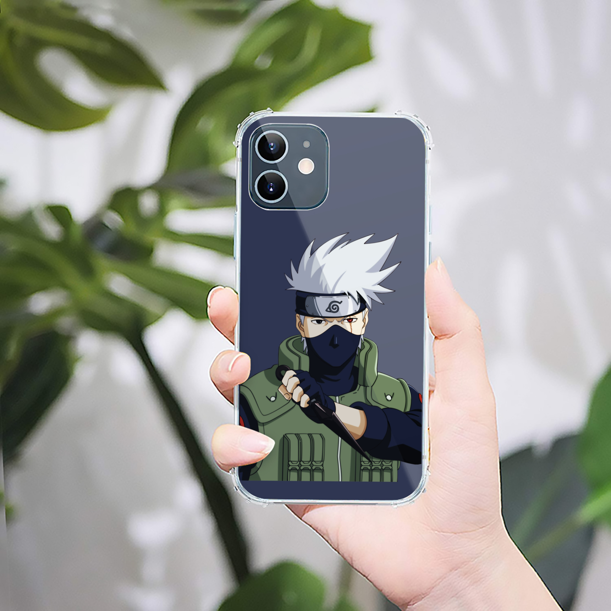 （画像用） NARUTO -ナルト- はたけ カカシ Hatake Kakashi 【iPhone 12シリーズ対応】透明スマホケース（クリアソフトケース）